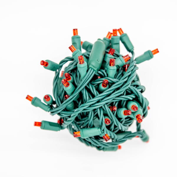 LED 50 Light 5MM BALLED - Red - 6"