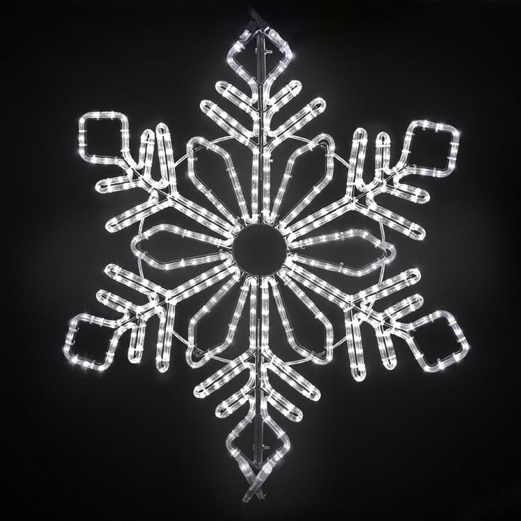 LED Snowflake - 24" - Pure White