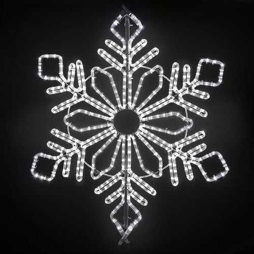 LED Snowflake - 36" - Pure White