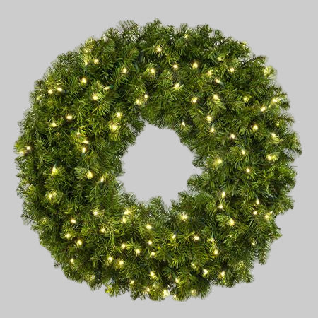 LED Oregon Wreath 24" 5mm - Warm White