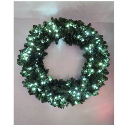 Oregon Wreath 36", (C6/5mm) - Cool White