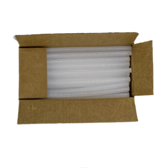 725R510 Full Size 10" Clear Hot Glue Sticks - 5 lb Box