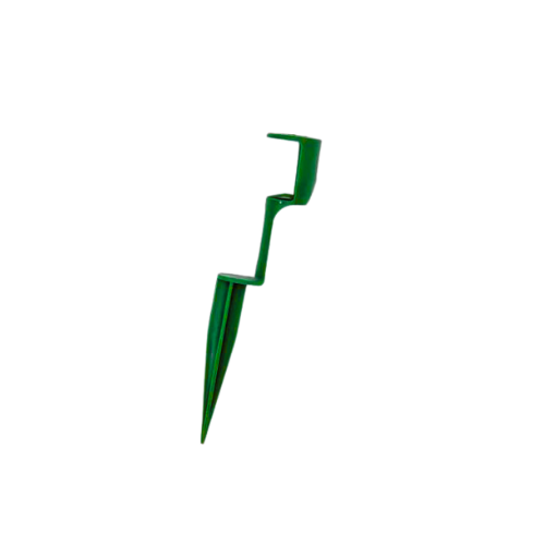 7" Ground Stake Circle Top - Green - 50 Pk