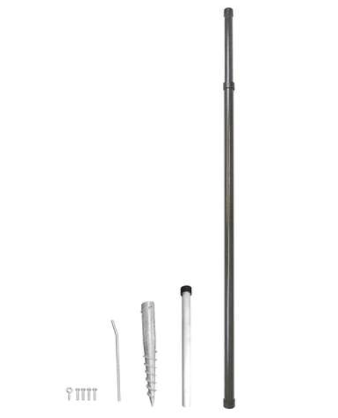 Adjustable Fiberglass Light Pole with Auger