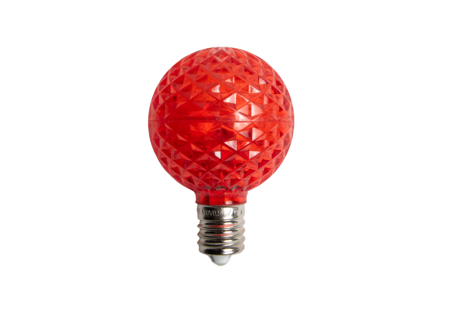 Minleon G50 LED Faceted Bulbs - #50 - Red