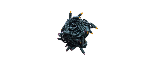 LED 50 Light 5MM BALLED - Orange/Purple - 6"
