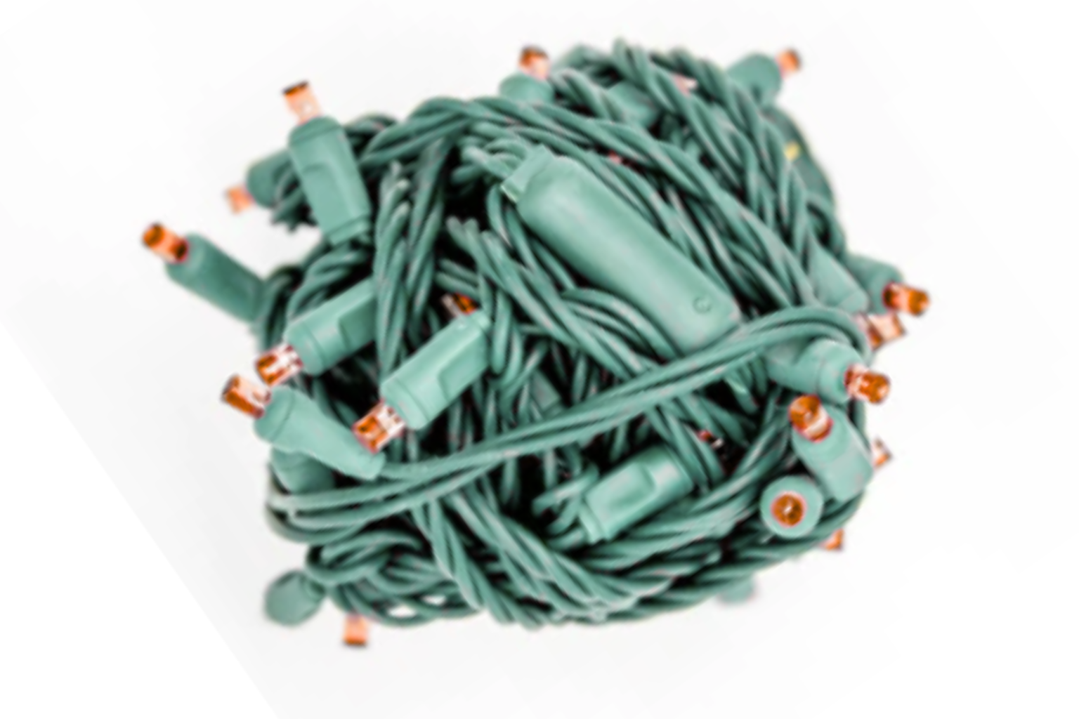 LED 50 Light 5MM BALLED - Orange - 6"