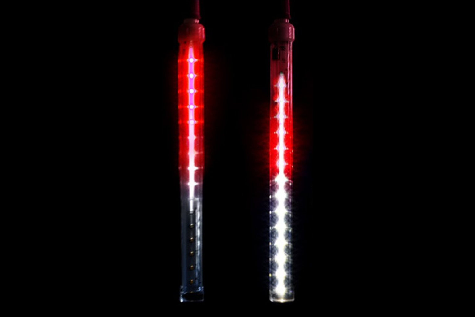 36" Snow Falls - Pure White/Red