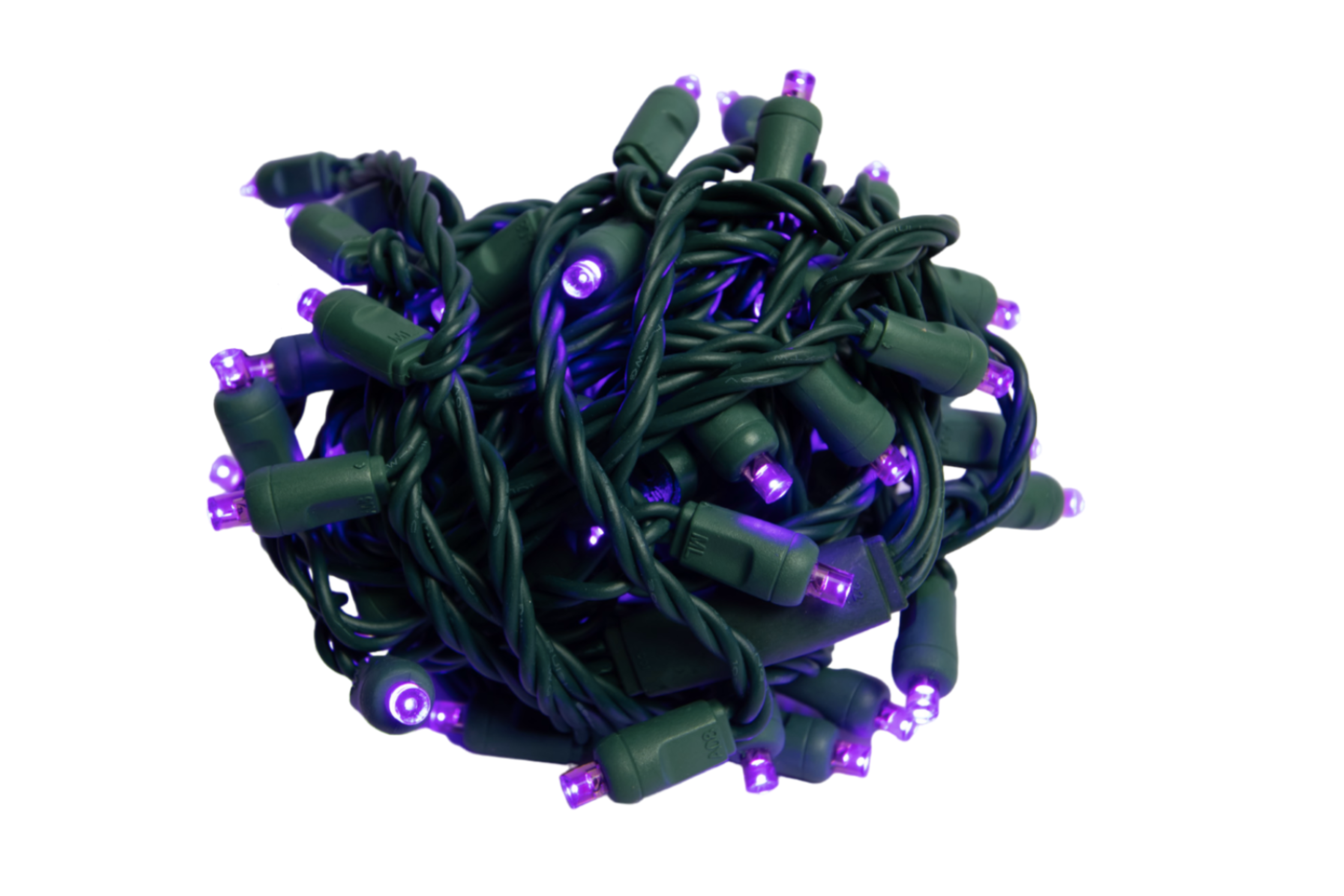 LED 50 Light 5MM BALLED - Purple - 6"