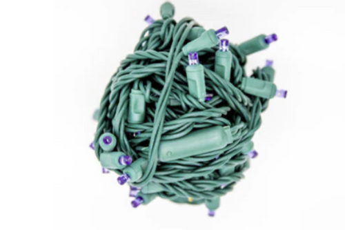 LED 50 Light 5MM BALLED - Purple - 6"