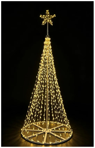 30' Tree Of Lights C7 - L1280 - Warm White