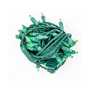 LED 50 Light 5MM BALLED - Green - 6"