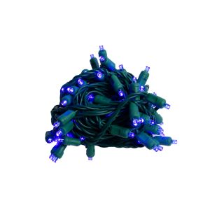 LED 50L 5mm Balled Mini Lights - Coaxial Connection - Blue