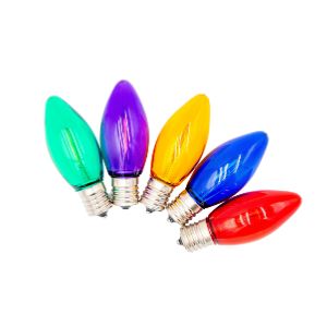LED C9 Transparent - (Single) FILAMENT 25PK- Multi