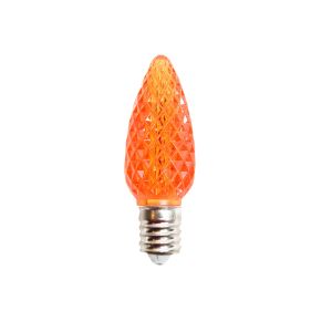 Minleon LED C9 Transparent - Faceted  25PK - Orange