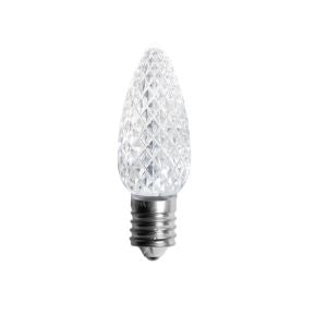 Minleon LED C9 Transparent - Faceted  25PK - Pure White