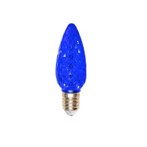 Minleon LED C9 Transparent - Faceted  25PK - Blue