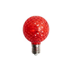 Minleon G50 LED Faceted Bulbs - #50 - Red