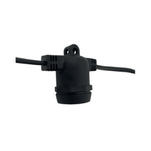 Black Patio Cord Pro Guide No Drop 330' - 24" Spacing, E26, SPT2, 165 Sockets