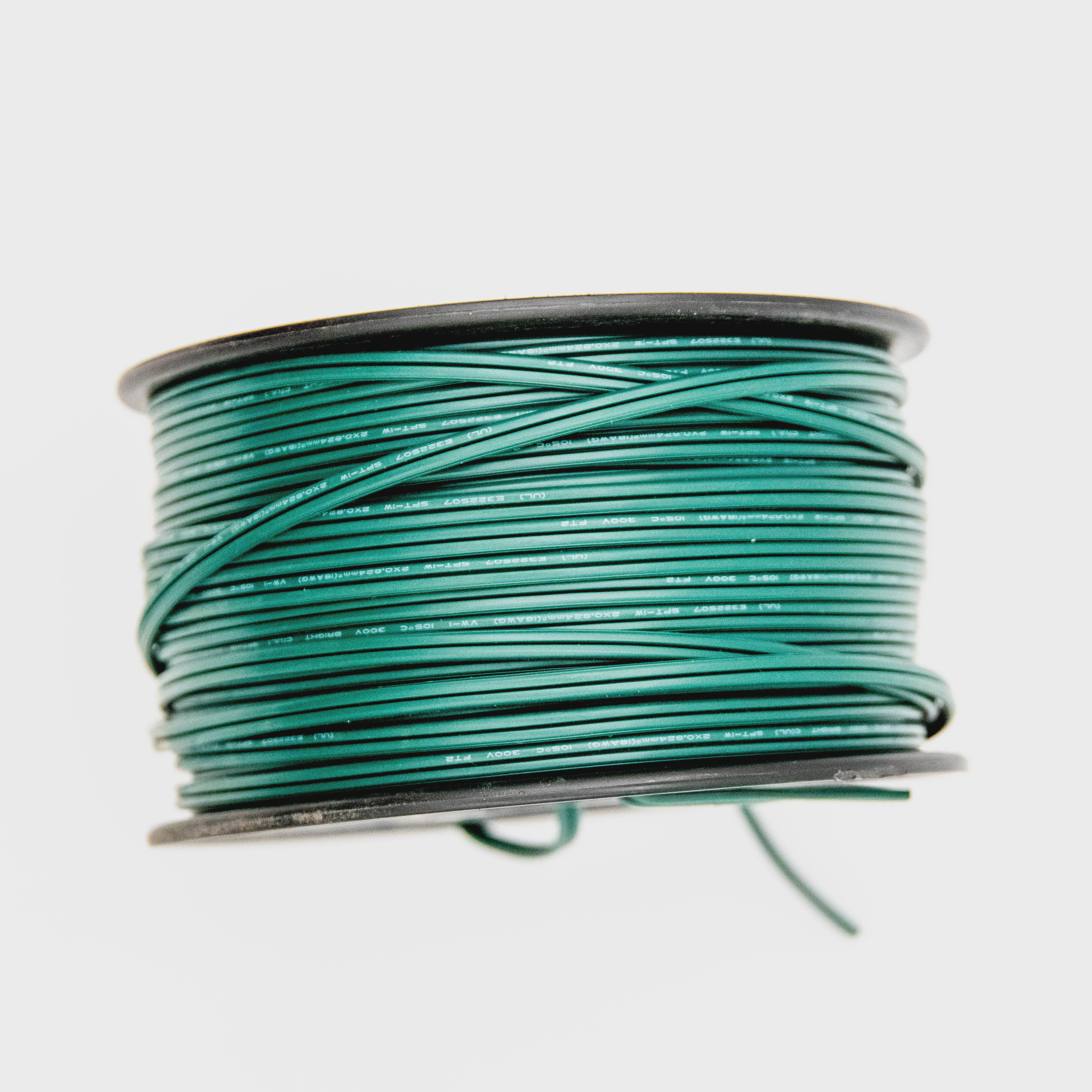 Zip Cord - Green - (18 AWG) - SPT1 - 500' (no sockets/plugs)