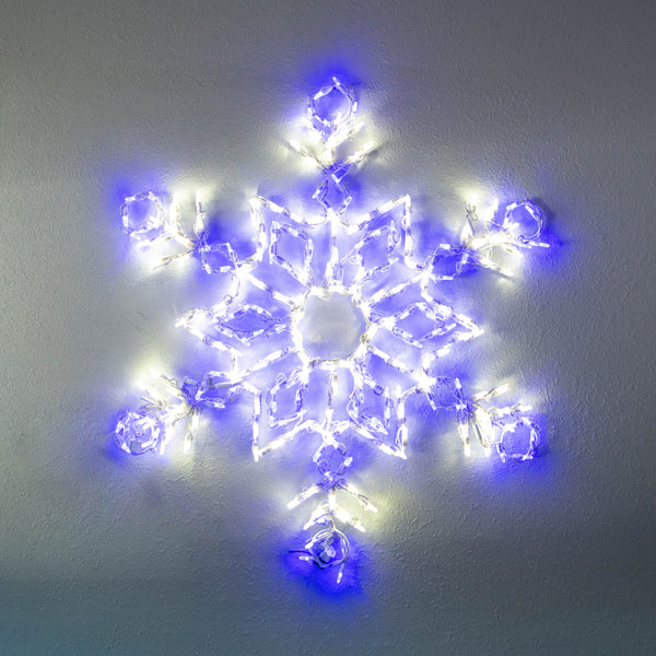 frozen blue led snow crystal