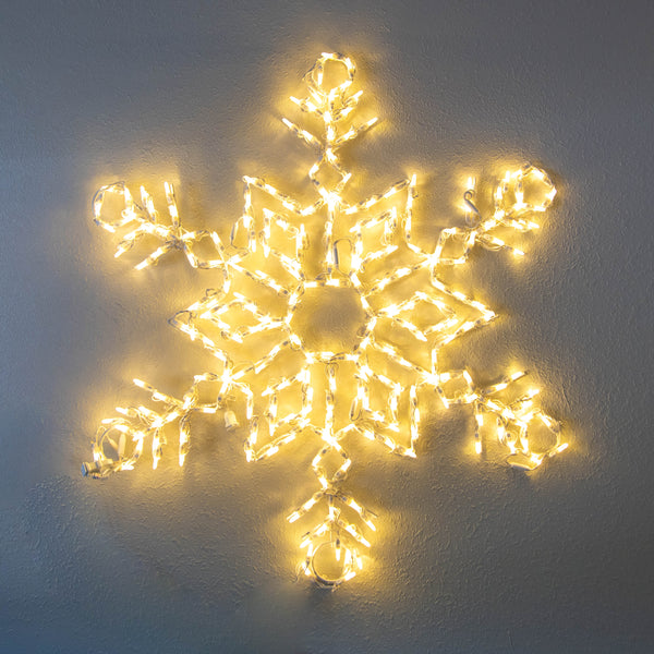 warm white led snow crystal