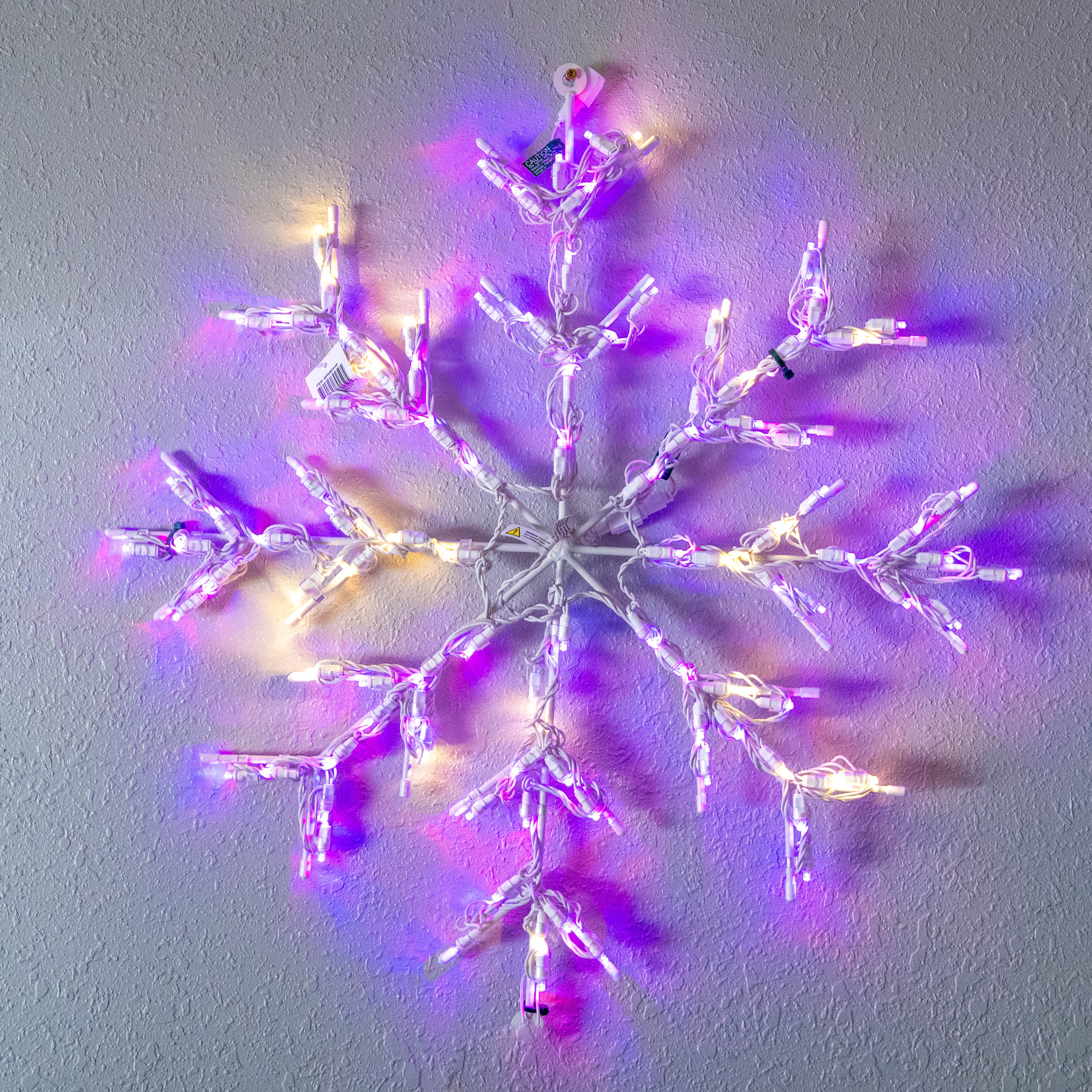 LED RGB Snowflake 30" - Warm White