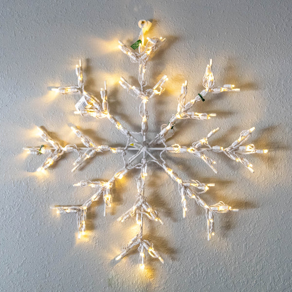 LED RGB Snowflake 30" - Warm White